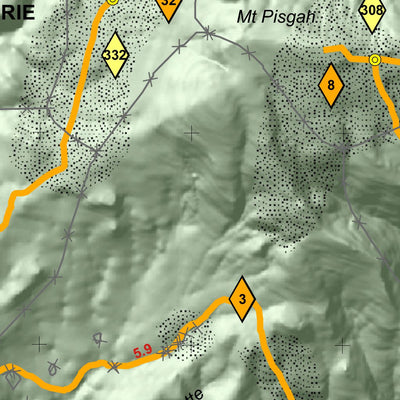 US Forest Service R6 Pacific Northwest Region (WA/OR) Ochoco NF - Lookout Mountain Winter Trails 2014 digital map