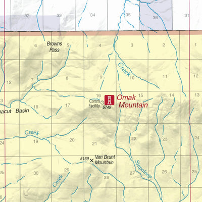 US Forest Service R6 Pacific Northwest Region (WA/OR) Okanogan Country Recreation Map East digital map