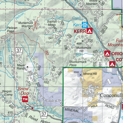 US Forest Service R6 Pacific Northwest Region (WA/OR) Okanogan Country Recreation Map East digital map