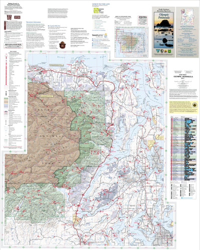 US Forest Service R6 Pacific Northwest Region (WA/OR) Olympic Peninsula Recreation Map East digital map