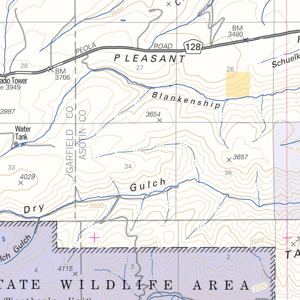 Pomeroy Ranger District Map North by US Forest Service R6 Pacific