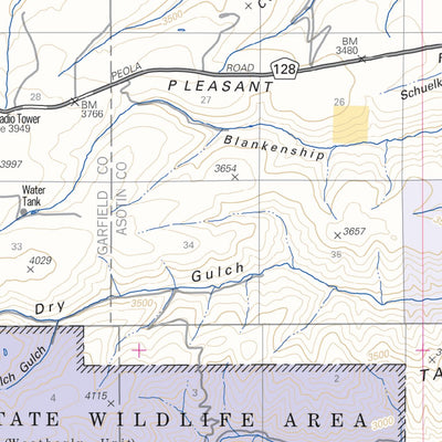 US Forest Service R6 Pacific Northwest Region (WA/OR) Pomeroy Ranger District Map North digital map