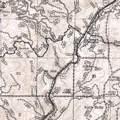 US Forest Service R6 Pacific Northwest Region (WA/OR) Prineville Ranger District Map (Lookout Mountain) digital map