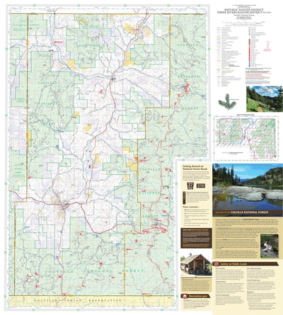 US Forest Service R6 Pacific Northwest Region (WA/OR) Republic-Three Rivers Ranger District Map West digital map