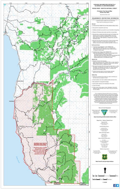 US Forest Service R6 Pacific Northwest Region (WA/OR) Rogue River-Siskiyou NF Grants Pass East/West Christmas Tree Harvest bundle