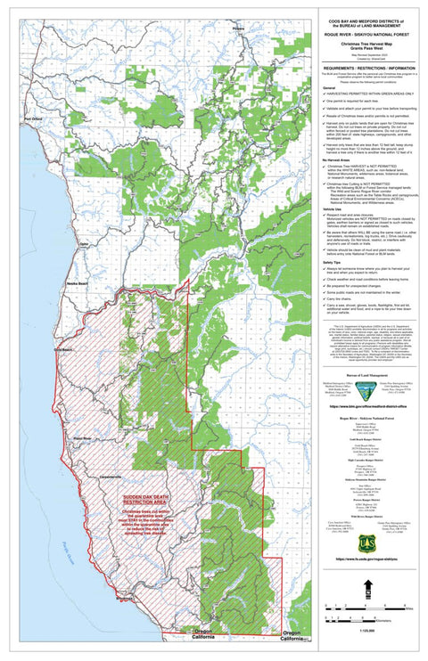 US Forest Service R6 Pacific Northwest Region (WA/OR) Rogue River-Siskiyou NF Grants Pass West Christmas Tree Harvest digital map
