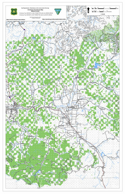 US Forest Service R6 Pacific Northwest Region (WA/OR) Rogue River-Siskiyou NF Medford South Christmas Tree Harvest digital map