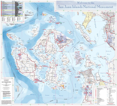 US Forest Service R6 Pacific Northwest Region (WA/OR) San Juan Islands Recreation Map digital map