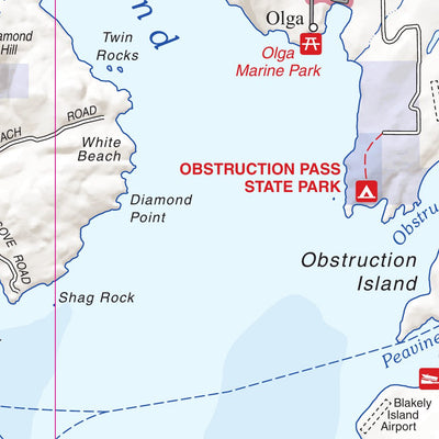 US Forest Service R6 Pacific Northwest Region (WA/OR) San Juan Islands Recreation Map digital map