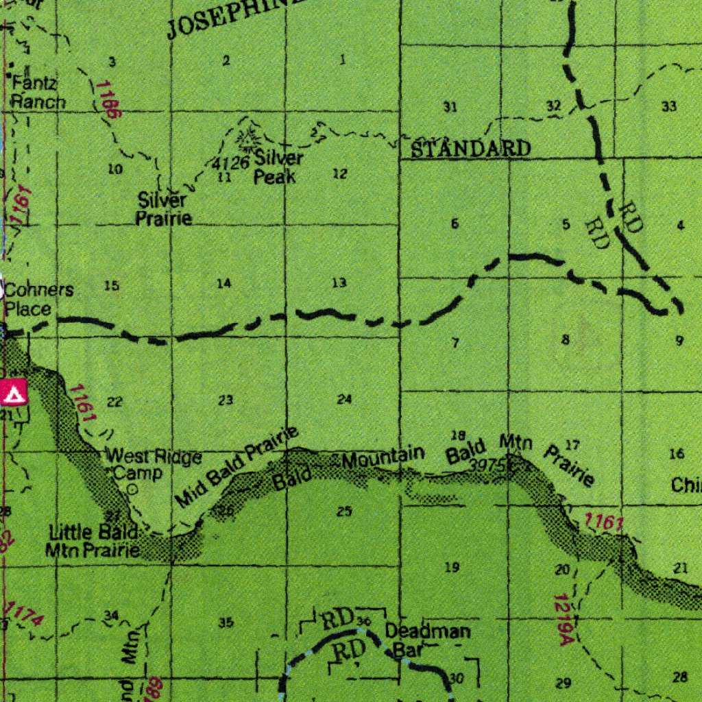 Siskiyou National Forest - Coos Bay District Recreation Map South by US ...
