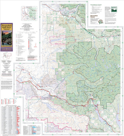 US Forest Service R6 Pacific Northwest Region (WA/OR) Snoqualmie Ranger District Map North digital map