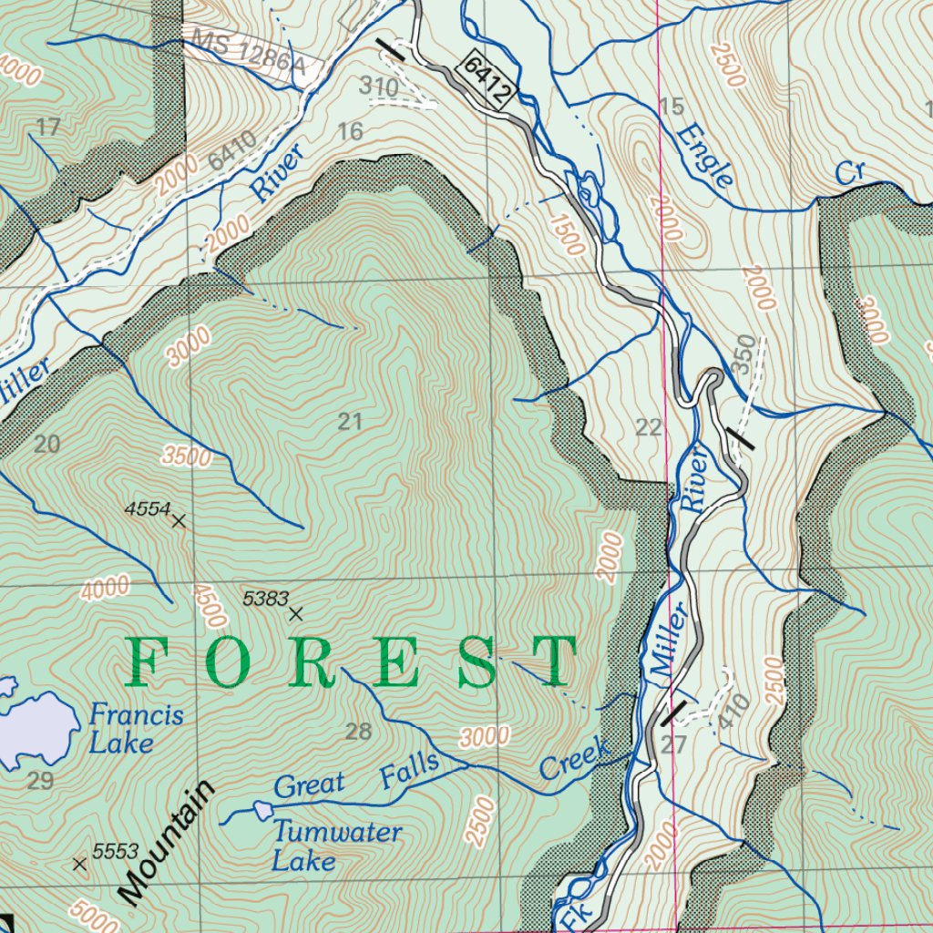 Snoqualmie Ranger District Map North by US Forest Service R6 Pacific ...