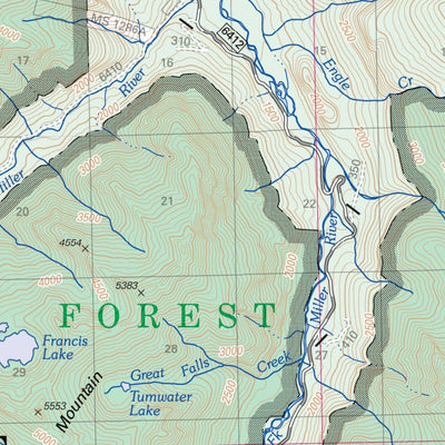 US Forest Service R6 Pacific Northwest Region (WA/OR) Snoqualmie Ranger District Map North digital map