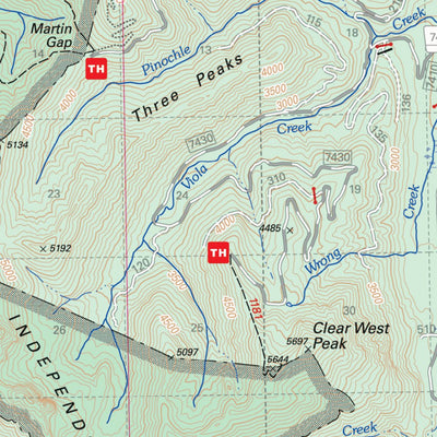 US Forest Service R6 Pacific Northwest Region (WA/OR) Snoqualmie Ranger District Map South digital map