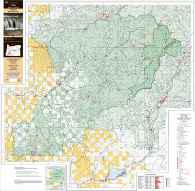 US Forest Service R6 Pacific Northwest Region (WA/OR) Tiller Ranger District Map digital map