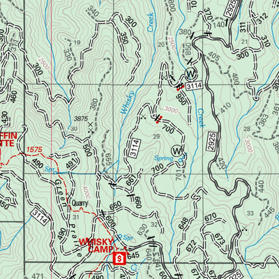 US Forest Service R6 Pacific Northwest Region (WA/OR) Tiller Ranger District Map digital map