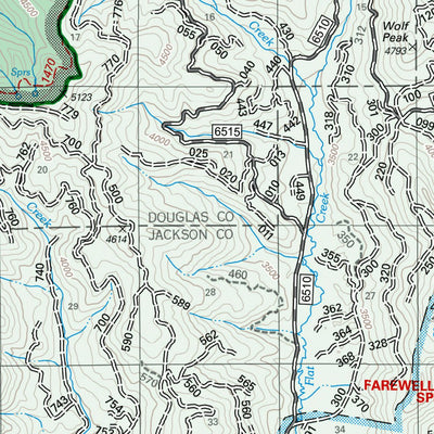 US Forest Service R6 Pacific Northwest Region (WA/OR) Tiller Ranger District Map digital map