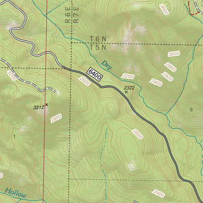 US Forest Service R6 Pacific Northwest Region (WA/OR) Trapper Creek Wilderness Map digital map