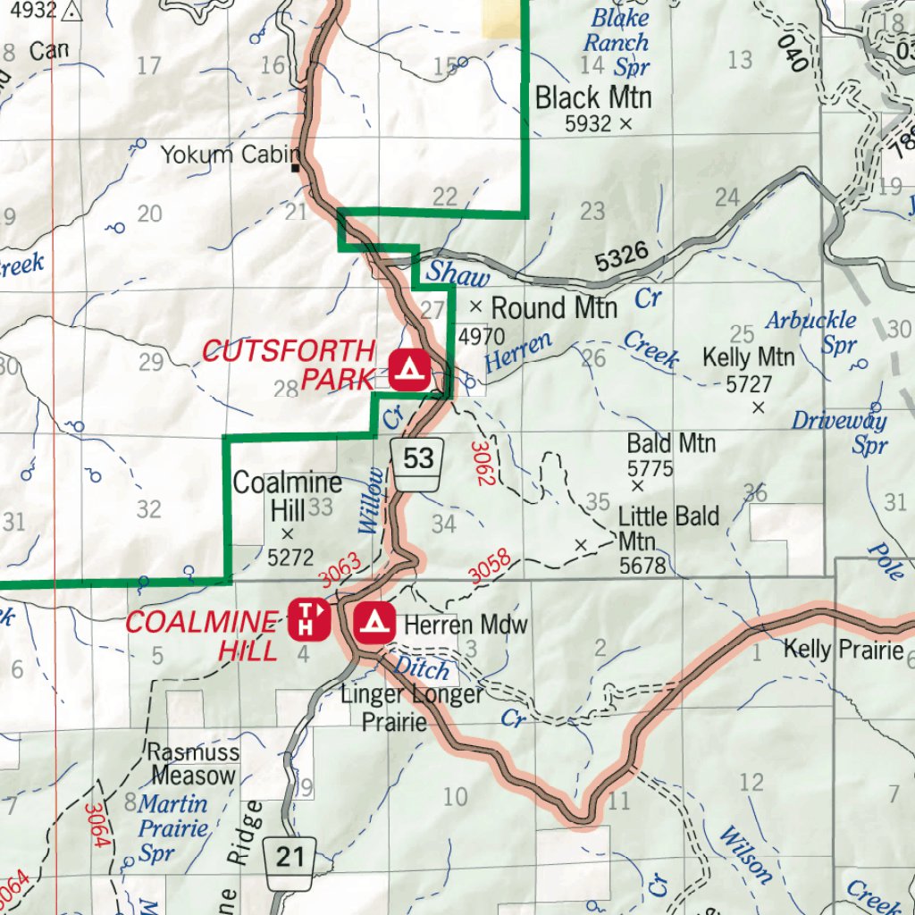 Umatilla Forest Visitor Map South by US Forest Service R6 Pacific ...