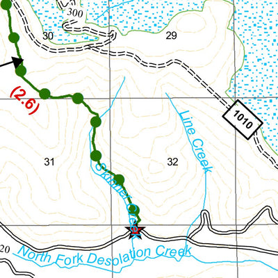 US Forest Service R6 Pacific Northwest Region (WA/OR) Umatilla NF Desolation OHV Map digital map