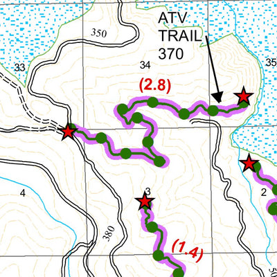 US Forest Service R6 Pacific Northwest Region (WA/OR) Umatilla NF Desolation OHV Map digital map