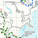 US Forest Service R6 Pacific Northwest Region (WA/OR) Umatilla NF Winom Frazier OHV Map digital map