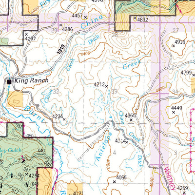 US Forest Service R6 Pacific Northwest Region (WA/OR) Unity Ranger District Map digital map