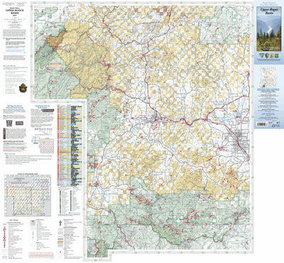 US Forest Service R6 Pacific Northwest Region (WA/OR) Upper Rogue Basin Recreation Map West digital map