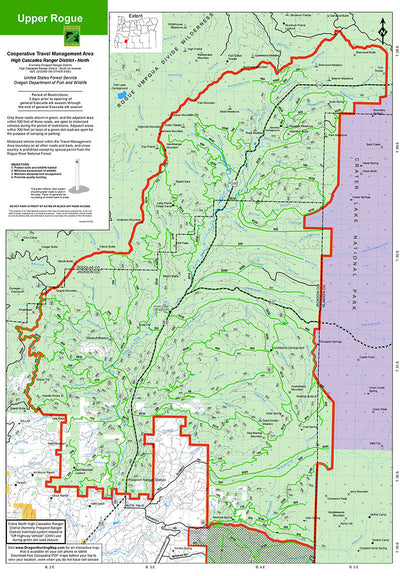 US Forest Service R6 Pacific Northwest Region (WA/OR) Upper Rogue Cooperative Travel Management Area - Bundle bundle