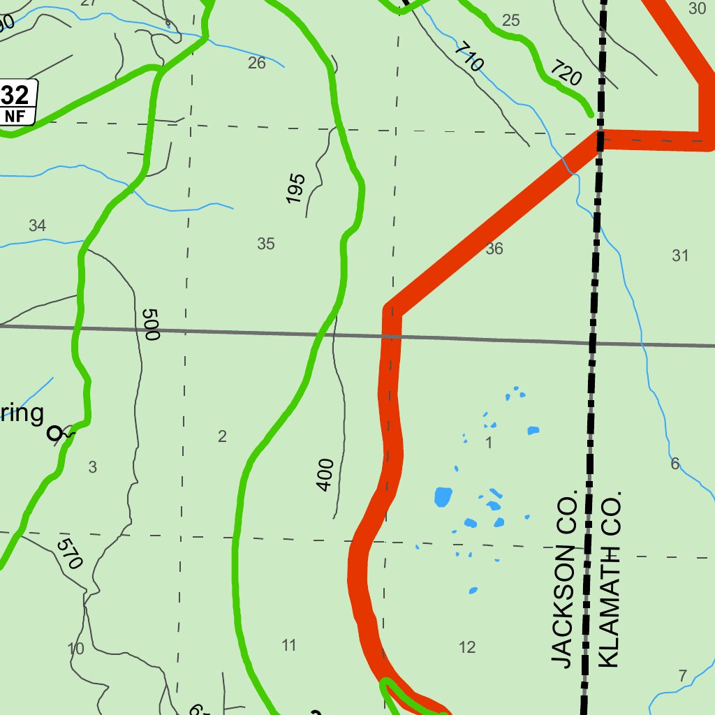 Upper Rogue Cooperative Travel Management Area South Map by US