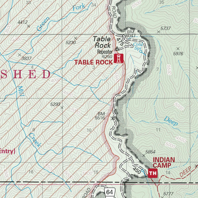 US Forest Service R6 Pacific Northwest Region (WA/OR) Walla Walla Ranger District Map North digital map