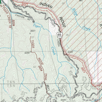 US Forest Service R6 Pacific Northwest Region (WA/OR) Walla Walla Ranger District Map North digital map