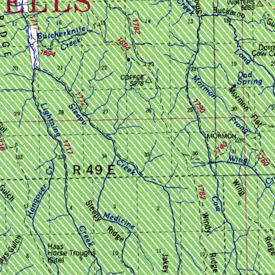 US Forest Service R6 Pacific Northwest Region (WA/OR) Wallowa-Whitman National Forest Visitor Map North digital map