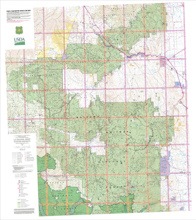 US Forest Service R6 Pacific Northwest Region (WA/OR) West La Grande Ranger District Map digital map