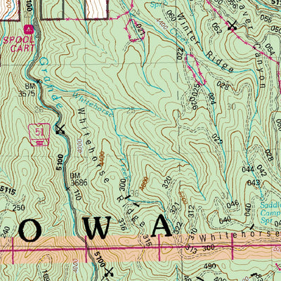 US Forest Service R6 Pacific Northwest Region (WA/OR) West La Grande Ranger District Map digital map