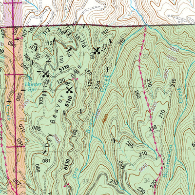 US Forest Service R6 Pacific Northwest Region (WA/OR) West La Grande Ranger District Map digital map