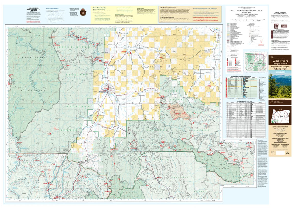 Wild Rivers Ranger District Map Bundle by US Forest Service R6 Pacific ...
