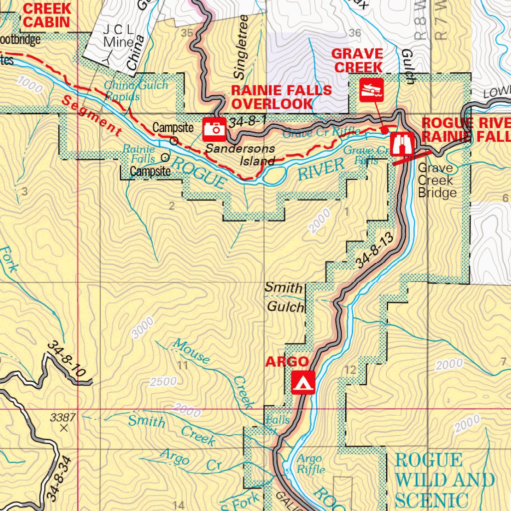 Wild Rivers Ranger District Map North by US Forest Service R6 Pacific ...