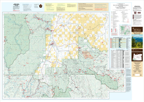 US Forest Service R6 Pacific Northwest Region (WA/OR) Wild Rivers Ranger District Map South digital map