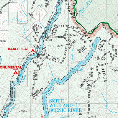 US Forest Service R6 Pacific Northwest Region (WA/OR) Wild Rivers Ranger District Map South digital map