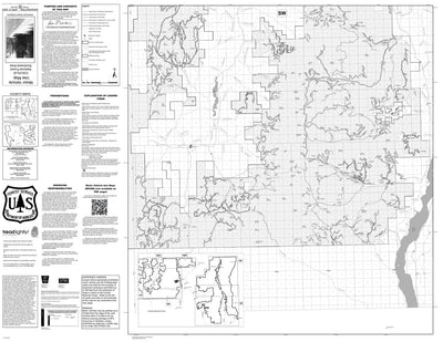 Colville National Forest - Motor Vehicle Use Map Southwest Preview 1