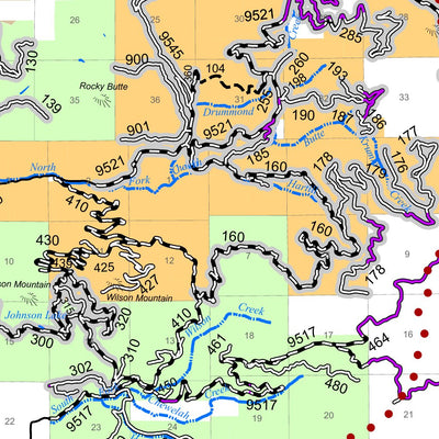 Colville NF - Back of Newport-Sullivan Lake and Three Rivers RD Forest User's Map Preview 3