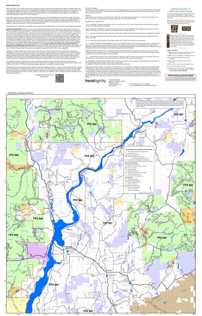 Colville NF - Back of Three Rivers RD Forest User's Map Preview 1