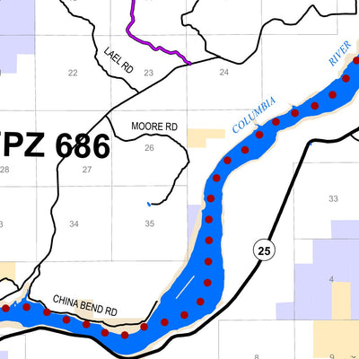 Colville NF - Back of Three Rivers RD Forest User's Map Preview 2