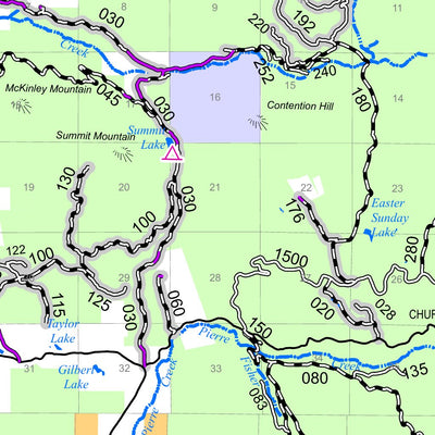Colville NF - Back of Three Rivers RD Forest User's Map Preview 3