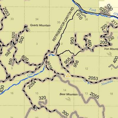 Colville NF - Front of Republic and Three Rivers RD Forest User's Map Preview 3