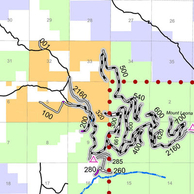 Colville NF - Front of Republic and Three Rivers RD Forest User's Map Preview 2