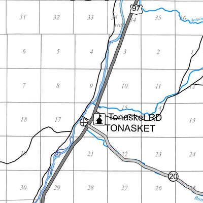 Colville NF - Tonasket RD Forest User's Map Preview 2