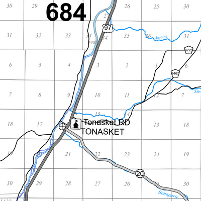 Colville NF - Tonasket RD Forest User's Map Preview 2