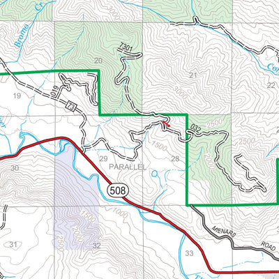 Cowlitz Valley Ranger District Map West Preview 2